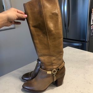 Luggage leather riding boots!